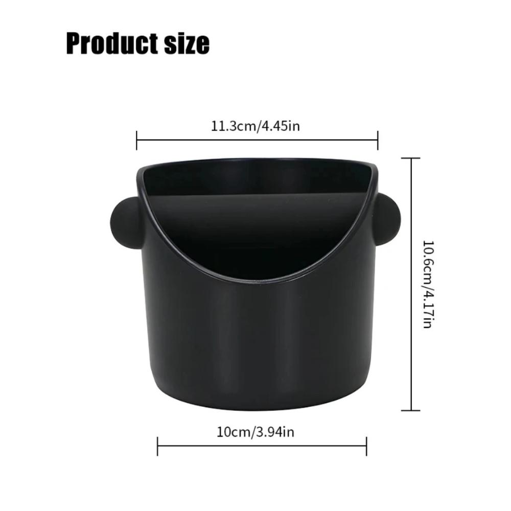 Coffee Knock Box Anti Slip Shock-absorbent Coffee Grind Dump Coffee Grind Knock Espresso Grind Dump Waste Bin Cafe For Barista