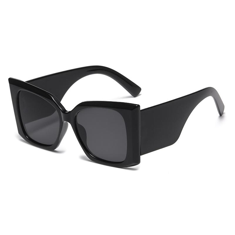 

517 европейских и американских солнцезащитных очков с большой оправой для женщин, новые квадратные индивидуальные солнцезащитные очки 2024 Spice Girl Hip-Hop очки