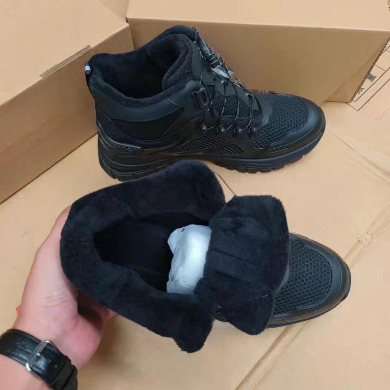 Rotating automatic button training commuting fast wear and take off one pedal outdoor military training sports breathable non-slip hiking shoes