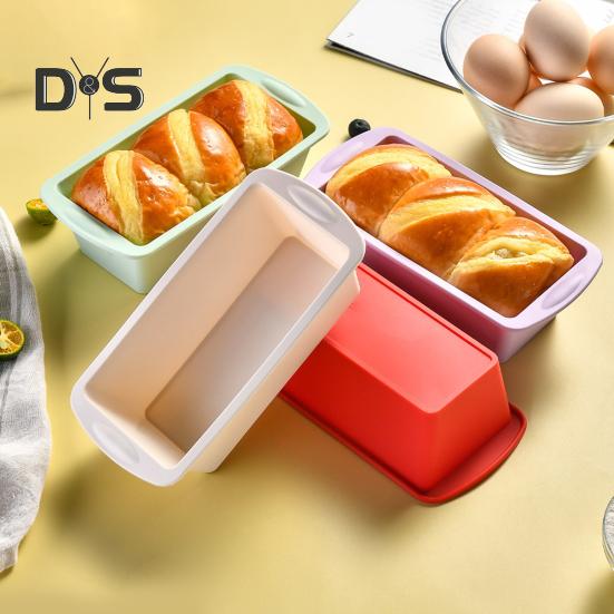 1/4Pcs Silicone Bread Loaf Pan Non-Stick Baking Pans for Homemade Bread Cakes Brownies Easy Release Toast Mold Kitchen Tool