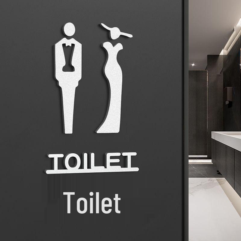 Niestandardowe znaki toaletowe: Kreatywne naklejki na toaletę do biura i hotelu dla mężczyzn/kobiet