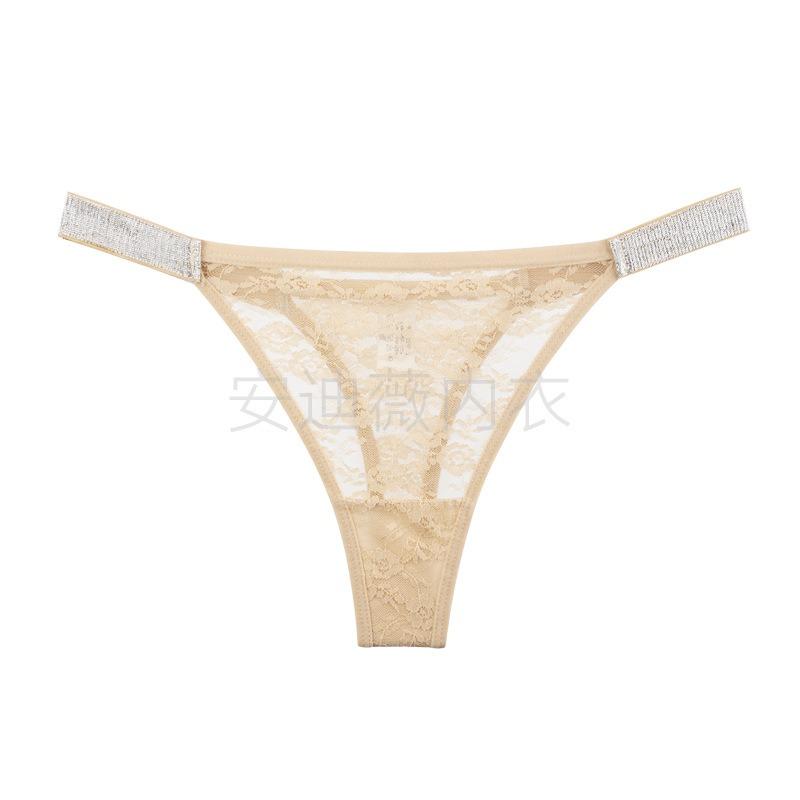 Sexy Low Waist One Piece Lace See Through Plus Size Women T Thong Panties