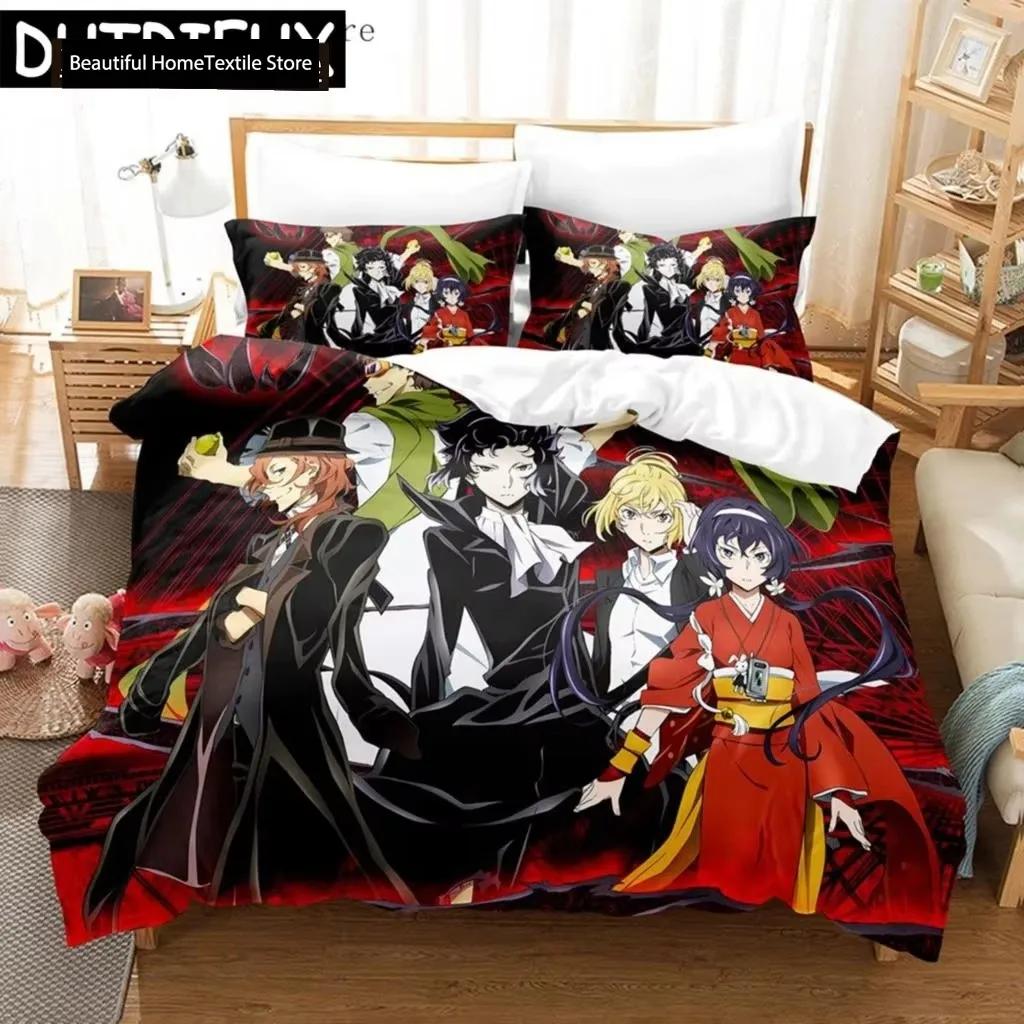Anime Anime Bungo Stray Dogs Bedding Sets Nakahara Osamu Duvet Cover Queen Pillowcase King Size Decor Home Bedclothes