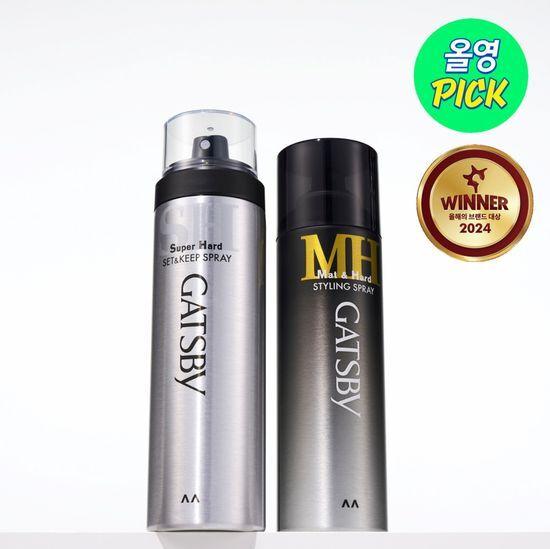 Gatsby Best Spray (Choose 1 of 2 Types) (Set & Keep Spray 263ml / Matte & Hard Spray 200ml)