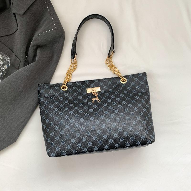 2024 Spring Retro Texture Chain Shoulder Bag for Women