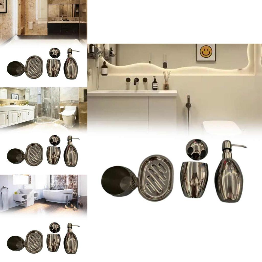 Stainless Steel Hand Soap Dispenser Bathroom Decor With Press Button For Bathroom