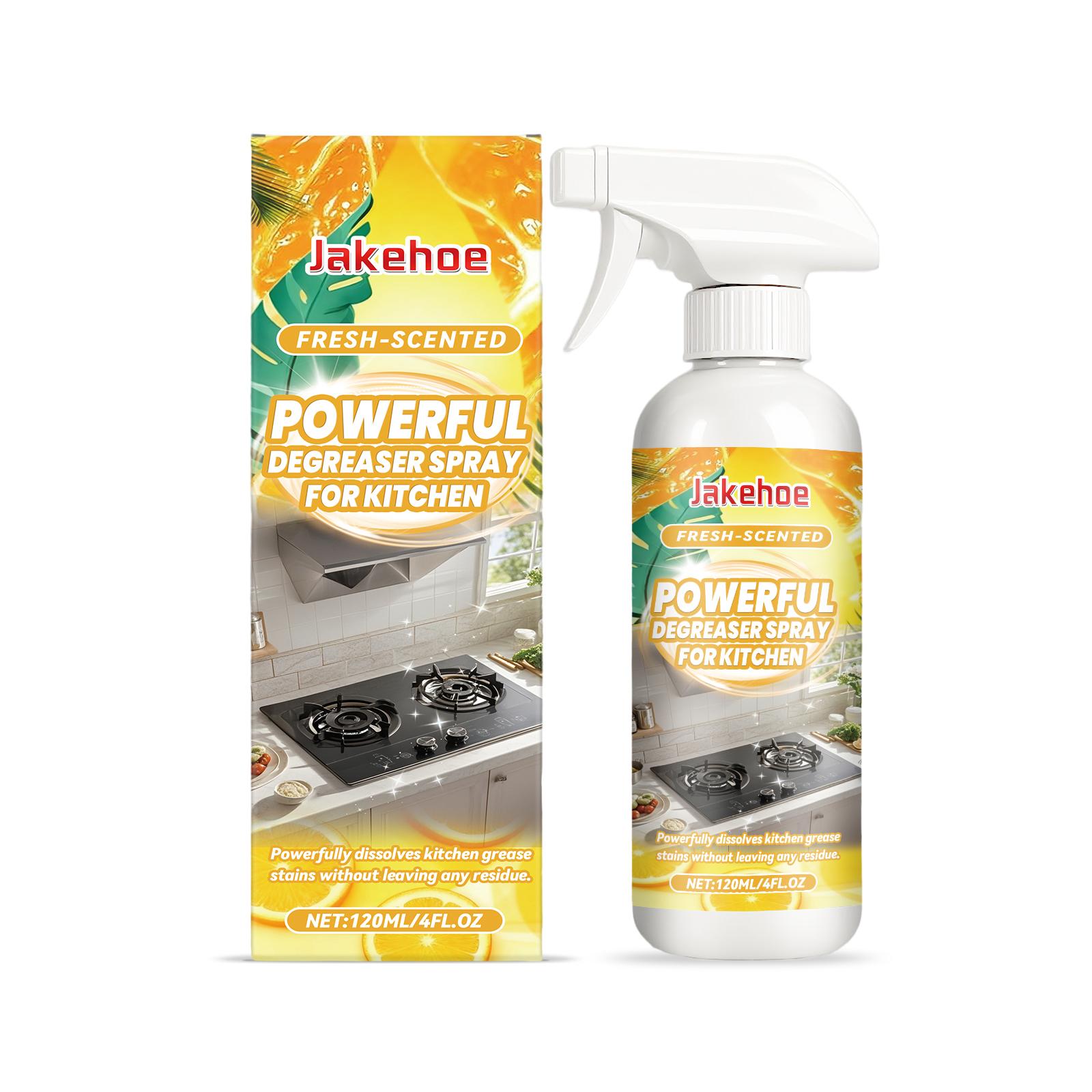

Powerful Kitchen Degreaser Spray 120ml Cuts Through Stubborn Grease Grime On Stove Oven Cookware No Residue Leaves Shine 1PCS