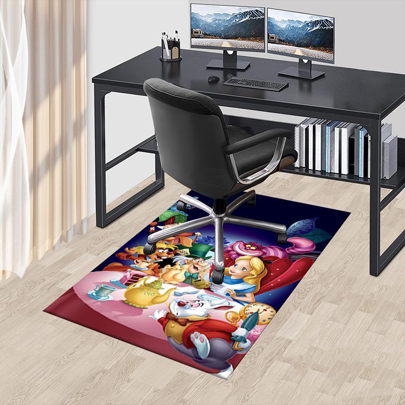 Alice Wonderland Party Carpet For Playroom Bedroom Living Room Sofa Home Decorkids Game Area Rug Nonslip Floor Mat