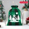 Christmas Gift Bag Eco-Friendly Candy Storage Bag Christmas Drawstring Pouch Festive Jewelry Packaging Bag For Christmas Party
