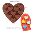 Heart-shape Silicone Mold for Baking Pan Patisserie Candy Bar Chocolate Mould DIY Wedding Gift Epoxy Resin Molds Kitchen Supply