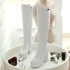 Čtvercové vysoké podpatky Jezdecké boty Dámské Silná platforma Dámské kozačky nad koleno Roma Botas Mujer Sexy Zimní boty Žena