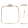 2 Pieces Bamboo Hoop Embroidered Stretch Tool Ring Reusable Decor Quilting Sewing Embroidery