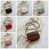 PU Leather Candy Color Shell Bag Korean Style Versatile Saddle Bag Flap Crossbody Bags  Girls