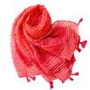 Four Seasons Bohemian Ethnic Style Tourist Sunscreen Shawl Bali Yarn Cotton And Hemp Texture Red Geometric Silk Scarf