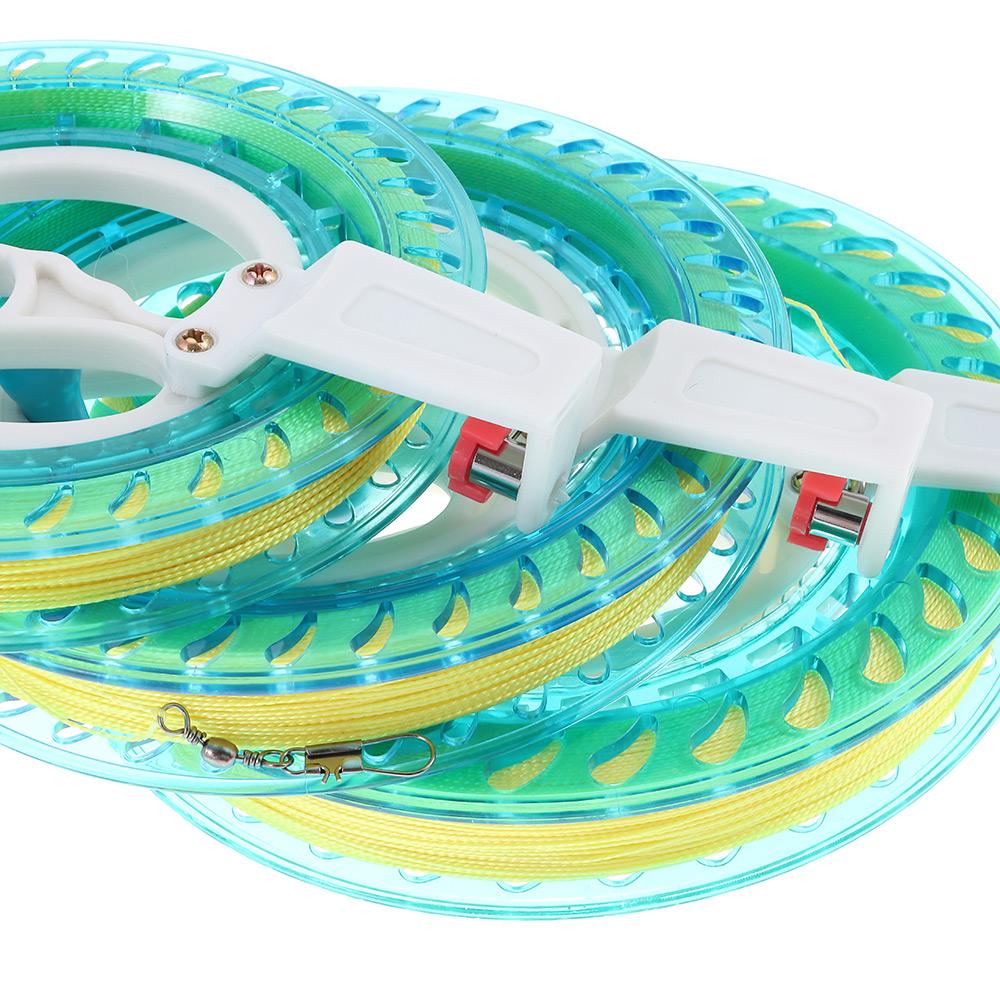Creative Twisted String Line Round Blue Handle Tool Kite Reel String Flying Winder Fire Wheel