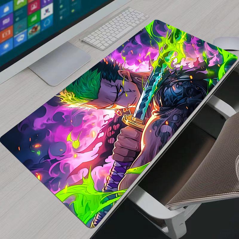Gaming Mouse Pads One Piece Zoro Gamer Home Computer HD Mousepad XXL Mouse Padss Keyboard Pad Carpet NonSlip Office Mouse Mats