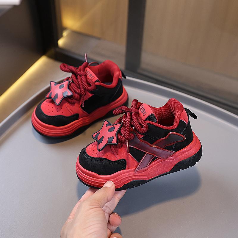 Kinder Sportschuhe 2025 Herbst neue Jungen Schul Freizeitschuhe Baby weiche Sohle Einzel Schuhe Trend Mädchen Brotschuhe