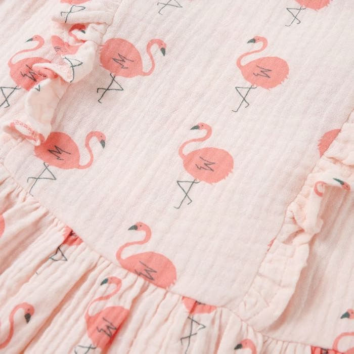 Robe pour enfants à volants rose pâle 92/104/116/128/140
