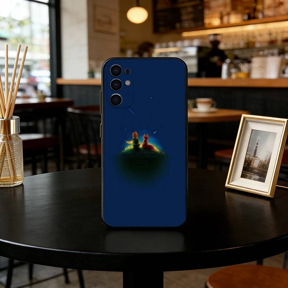 

The Little Prince Phone Case Black Silicone Soft For Samsung S25,S24,S21,S22,S23,S30,Ultra,S20,Plus,Fe,Lite Samsung S225G