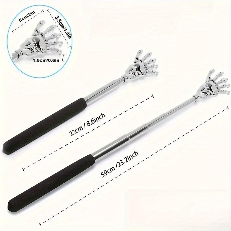 Stainless Steel Back Scraper - Extendable, Comfort-Grip Handheld Tool for Men & Women | Daily Body Care & Massage