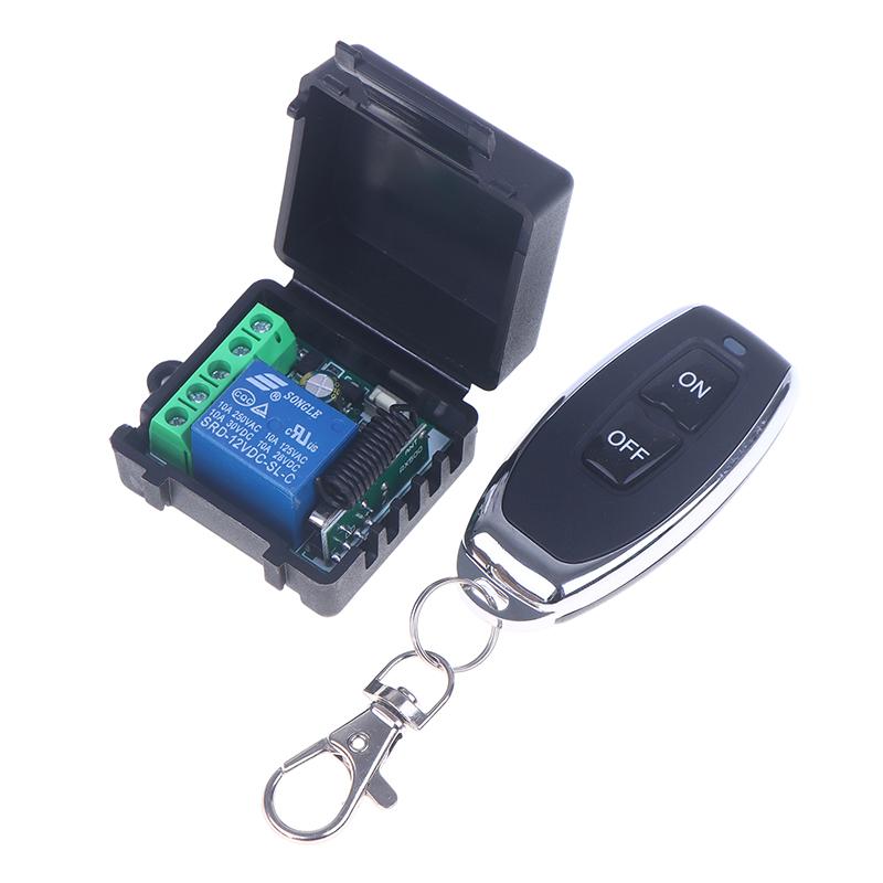 DC 12V 1CH Relay Receiver Module RF EV1527 Learning Code Transmitter Access Control 433Mhz Universal Wireless Remote Key Switch