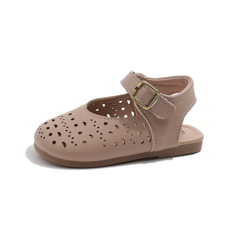 

Anti-slip Sandals with Uppers for Girls Shoes, Leather Shoes for Girls 22 розовый