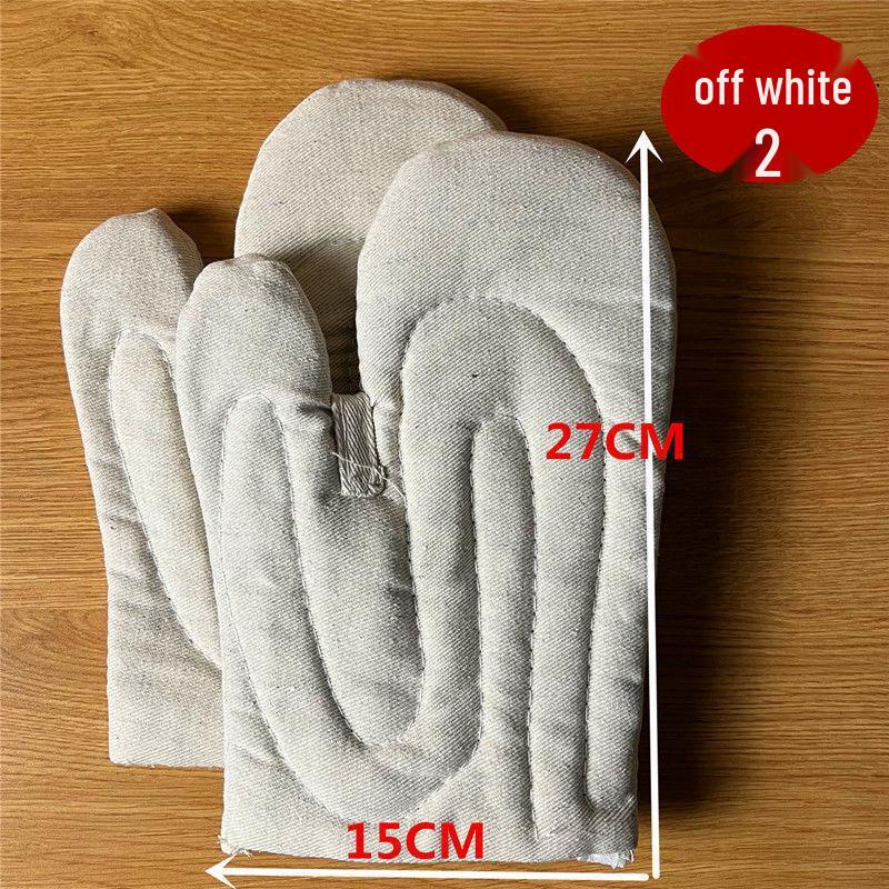 Oven Heat Resistant Gloves, 2pcs, 400°F Wear-Resistant, Thickened for Industrial and Commercial Use.