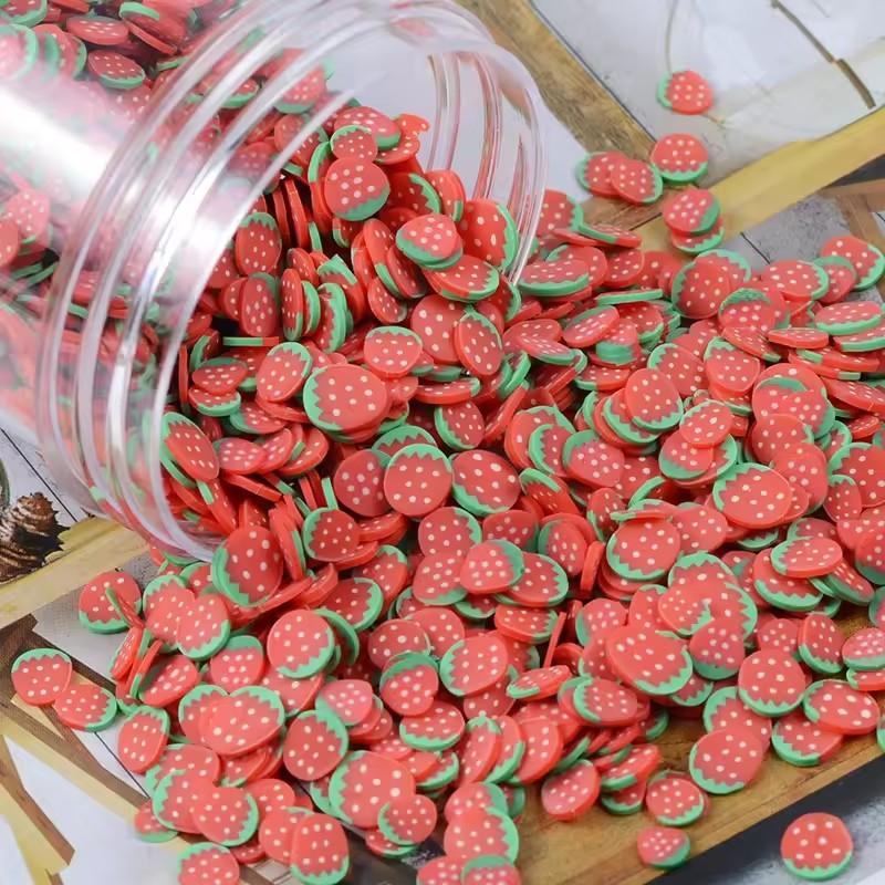 Craft Factory Sale 5mm Resin Polymer Clay Fruit Slices DIY Accessories for Nail Art Decoration Use As Souvenir Style Artificial