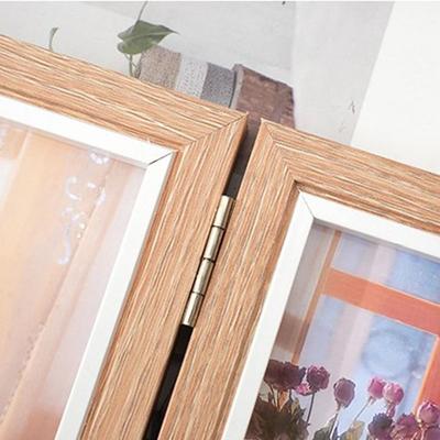 Kreativer faltbarer Scharnier-Fotorahmen Rechteckiger Holz-Porträt-Bilderrahmen 2/3/4/5 verbundene 6/7/8 Zoll