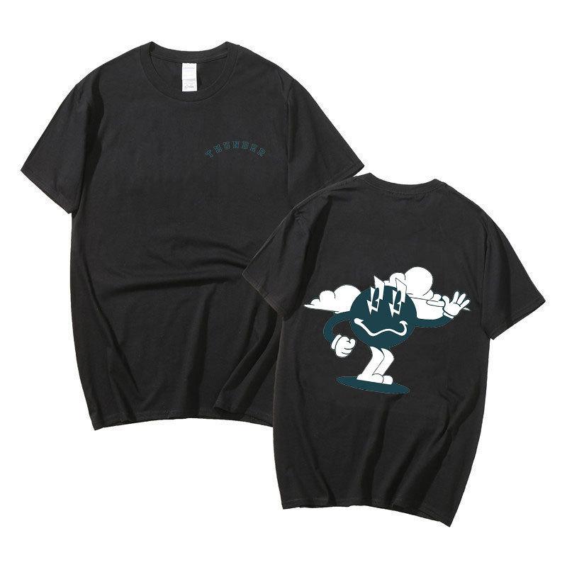 Harajuku Printed Fashion Men S And Women S T-Shirts Top Short Sleeves S