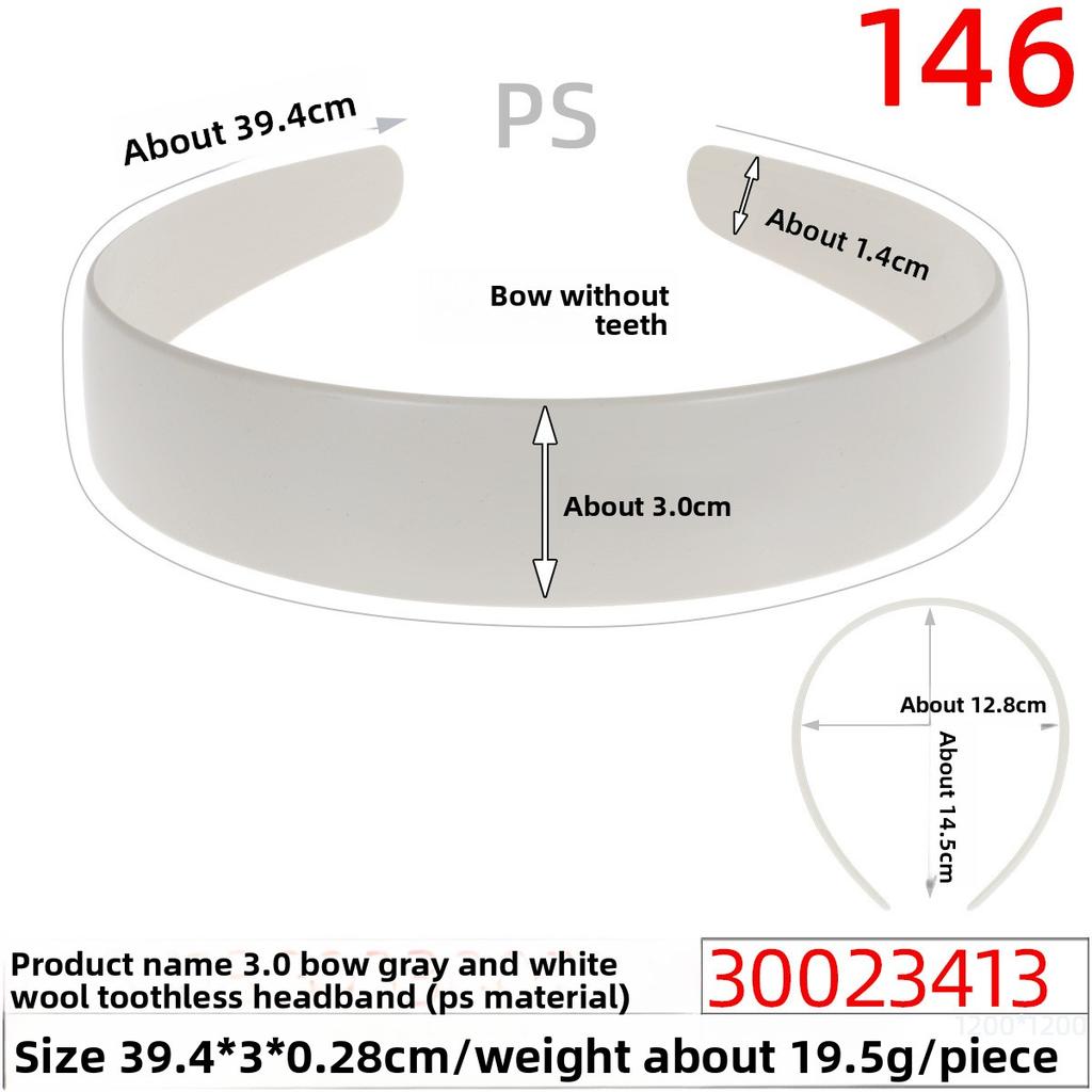 Plastic Hair Band Headband Accessories Two-sided Flat Hair Band Base Plate Hair Decoration