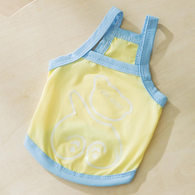 Spring and Summer Thin Mesh Sunscreen Clothing Small and Medium Teddy Bear Dog Clothes Vest Cool Clothes Pet Clothes