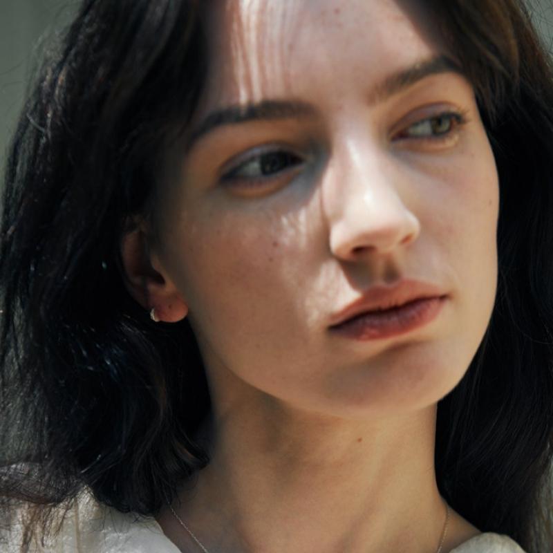 Verte Mini Dew Earring   Deux.silver.222