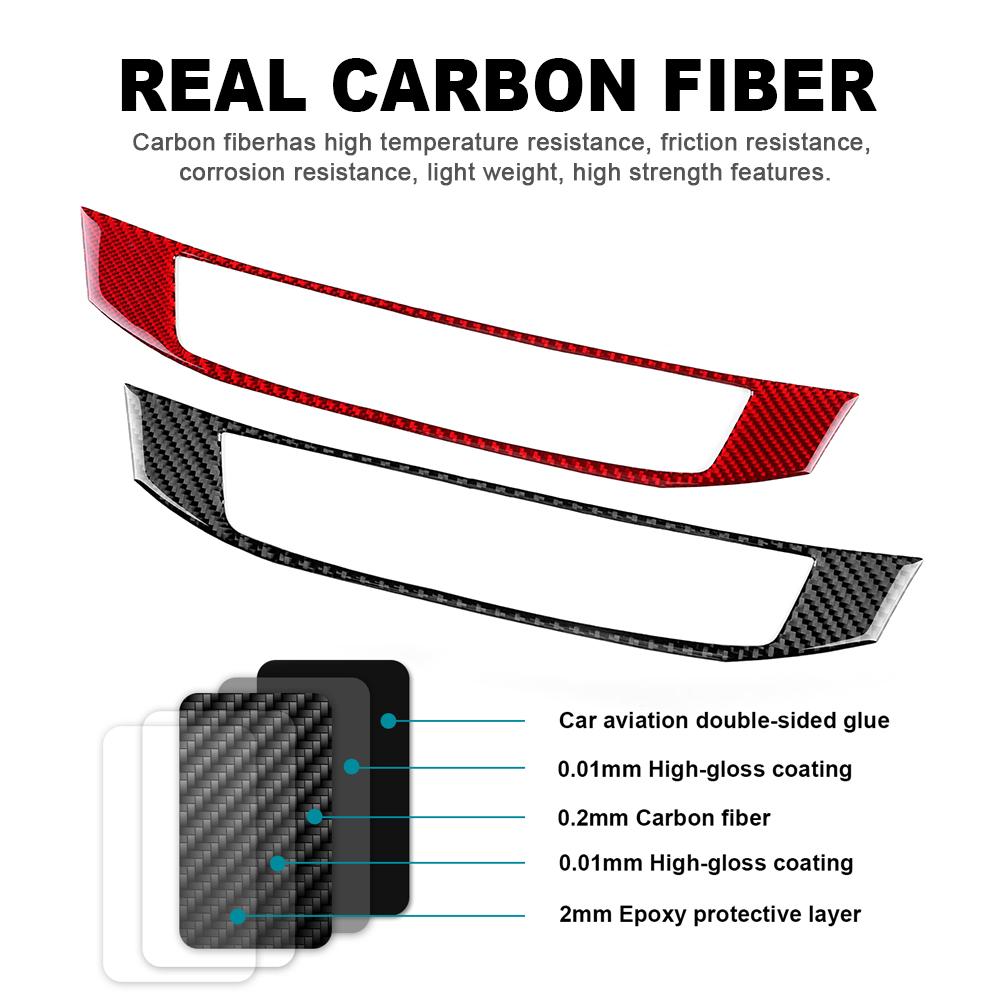 For Honda Accord 2013 2014 2015 2016 2017 Real Soft Carbon Fiber Sticker LHD RHD Car Air Conditioner Switch Interior Accessories
