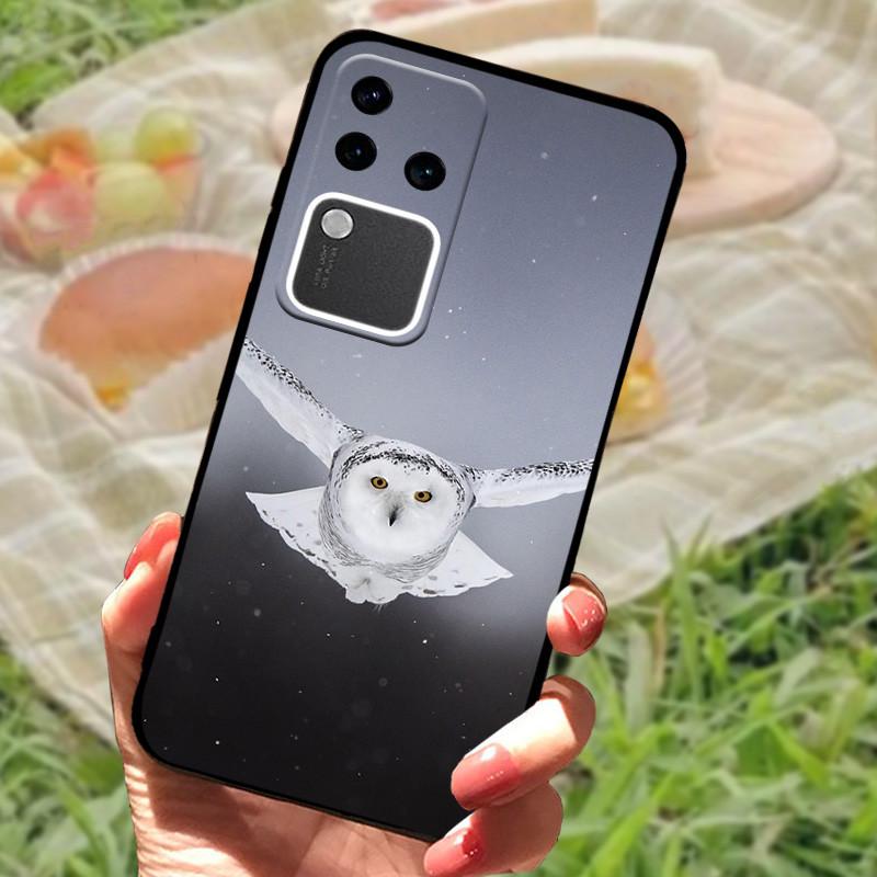 

For Vivo V30 Pro Case For Vivo V30 Lite Shockproof Silicone Soft Marble Black Bumper Funda Coque for Vivo V30 V2318 Phone Shell For Vivo V30