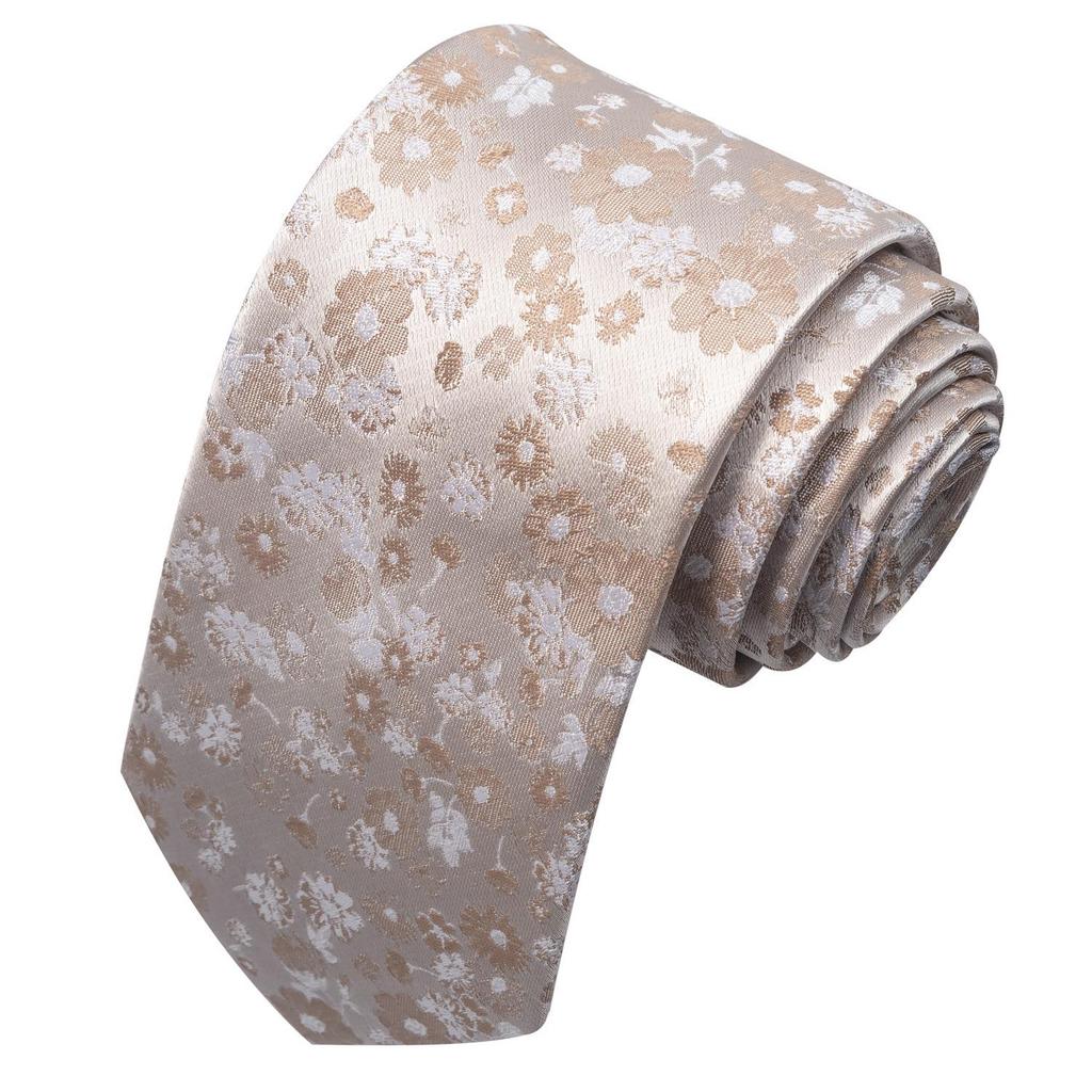 Spring/Summer Blue Series Men's Yarn-Dyed Jacquard Tie - British Style, Hand-Tied, Business Fashion