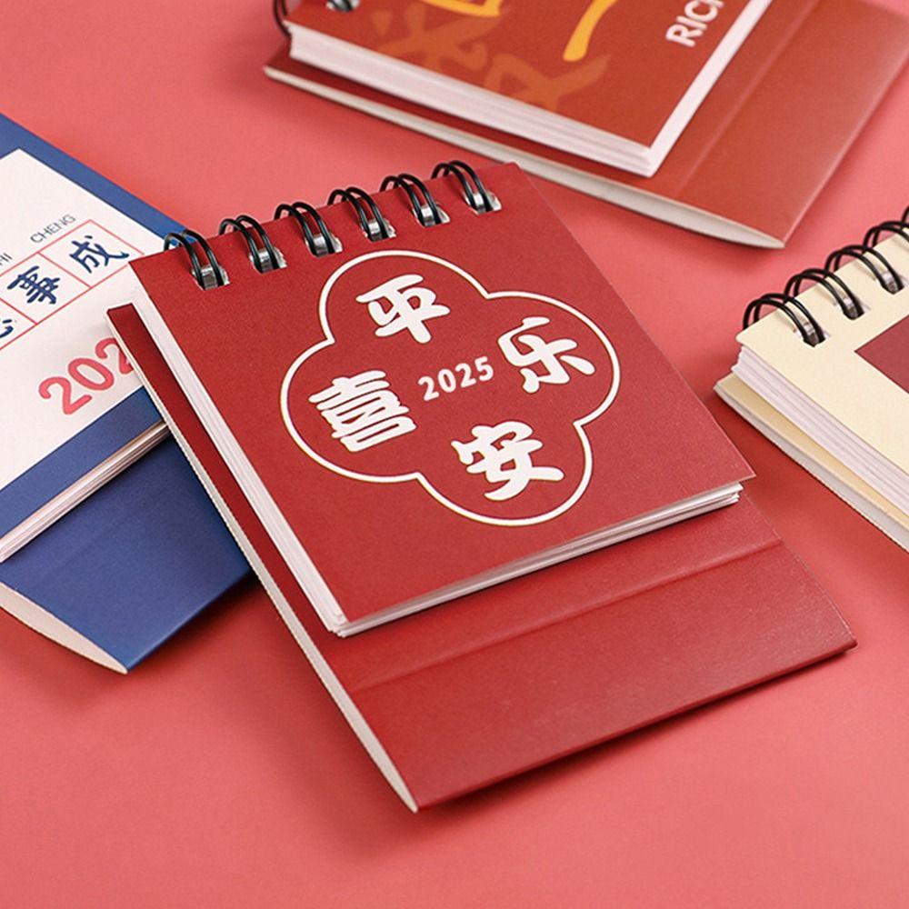 Thick Paper Mini Desk Calendar 18-Month Monthly Planner Agenda Table Planner  Home
