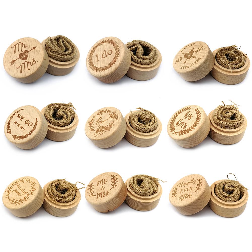 Customized Wooden Wedding Ring Box Personalized Rustic Ring Bearer Holder Boxes Customized Wooden Wedding Ring Box Personalized Rustic Ring Bearer Holder Boxes