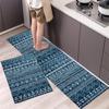 Bohemian American Doormat for Kitchen or Bathroom - Long Strip Foot Mat for Home Entrance Use