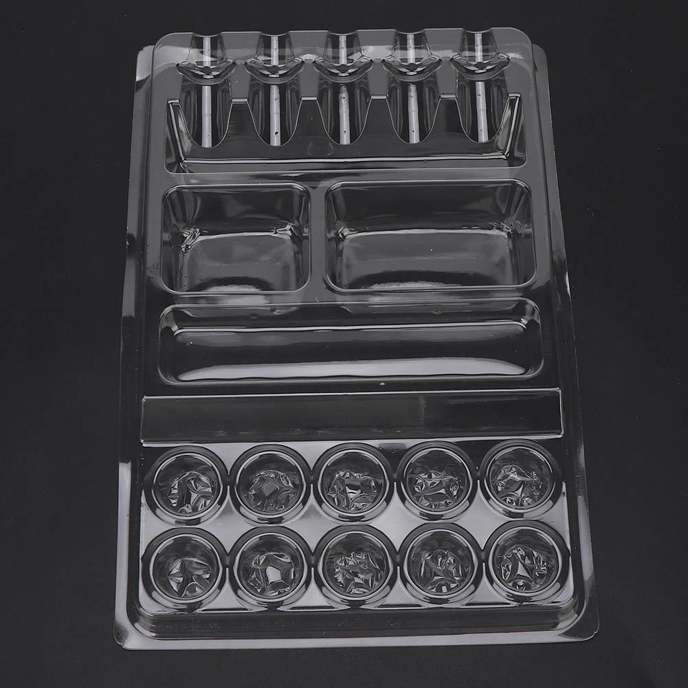 25pcs Disposable Tattoo Ink Pigment Tray Stand Tattoo Needle Head Holder Container