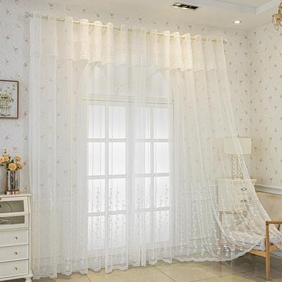Rideau d'écran de broderie européenne de luxe Salon Sol au Plafond Fenêtre Balcon Chambre Broderie Écran de Fenêtre