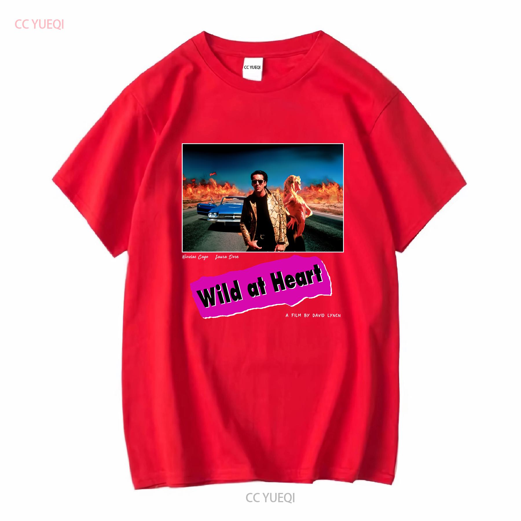 Wild At Heart Movie T Shirt for David Lynch Fans Art House Cult Classic Films Nicolas Cage Vintage 2 vintage Washed Unisex S