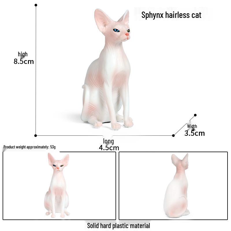 Yaratıcı Sevimli Kedi Bebek Süsleri - Tüysüz, Pastoral ve Yan Yatan Kediler Ev & Kahve Dükkanı Dekorasyonu İçin