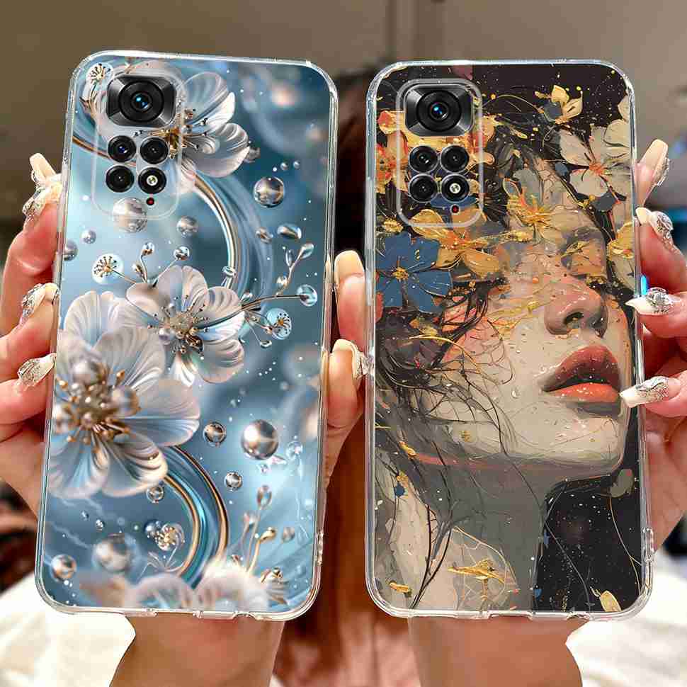 Colourful Flower For Xiaomi Redmi Note 11 4G Case Silicone Soft ShockPoof Back Cover For Redmi Note 11S Note11s Note11 4G Cases