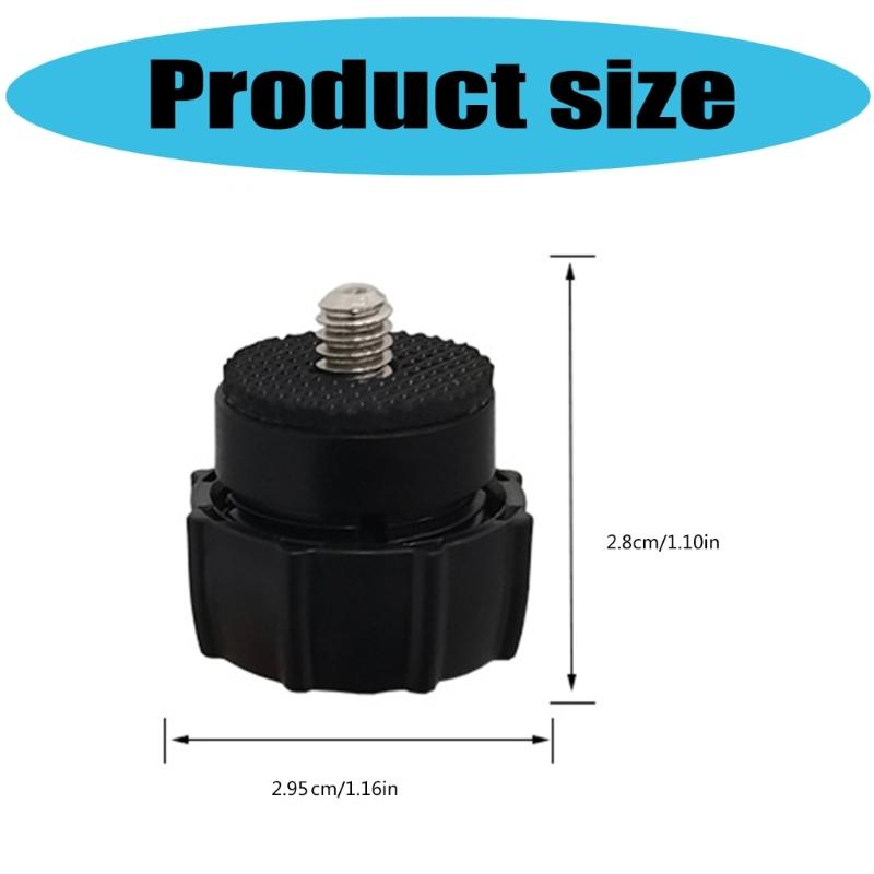 1/4" Screw Thread to 17mm Ball Head Brackets Connector Adapter Universal for Tripod Monitor, Tablet, Phone