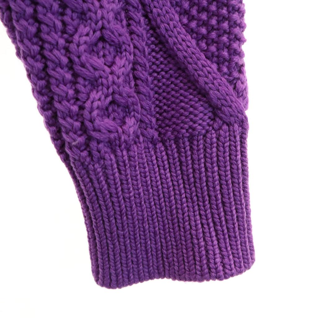 BATONER Made In Japan Long Sleeve Gauge Knit 1 Purple Sweater Women Used