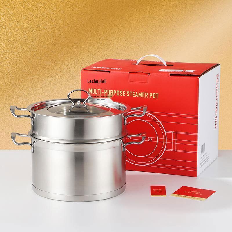 Lechu Multi-Purpose 2-Layer Stainless Steel Steamer