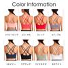 Sports Bra with High Back Long and Yoga Wear [machikaada] Support, Design, Length, Stretch, (Coral, S)