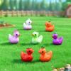 10-100pcs Mini Resin Creative Vegetables Ducks Miniature Tiny Ducks Figures for Fairy Garden Micro Landscape DIY Decoration