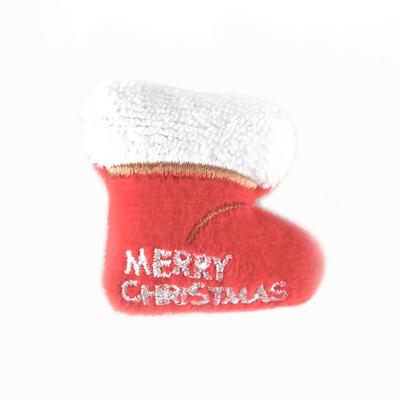 Weiches Plüschtier Weihnachtsthema Entzückend Feine Nähte Bissfest Stofftier für Haustiere Typ 5
